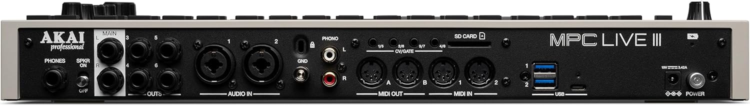 Akai Professional MPC Live III Retro - Standalone Portable Music Production Center with MPCe Pads, Sequencer, Touchscreen, Mic, Stereo Monitors, Audio Interface, Wi-Fi, Bluetooth, Battery, Touchstrip