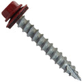 #14 Metal Roofing Screws (750) Screws x 1-1/2' Dark RED Hex Washer Head -Self Tapping Metal to Wood - Roofing siding Screws-EPDM Washer