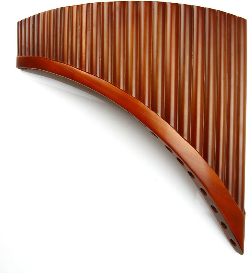 25 Pipes C Key Pan Flute Chinese Traditional Musical Instrument Pan Pipes Easy to Learn (Left Hand)