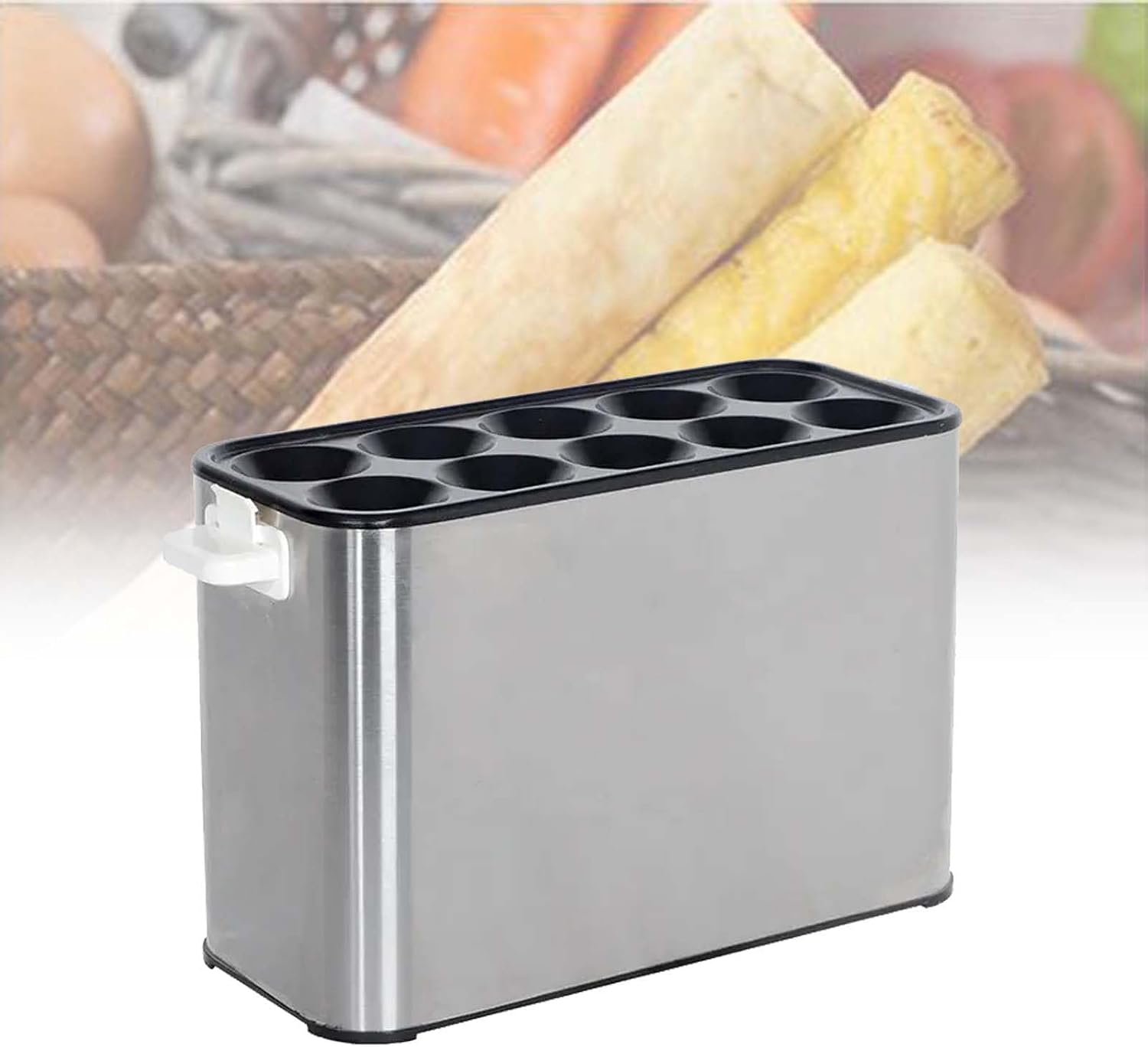 NYMFEA Automatic Electric Omelette Maker, Egg Roll Maker, Egg Sausage Hot Dog Roll Maker, Egg Hamburger Boiler Frying Machine Omelette Master 10 Tubes