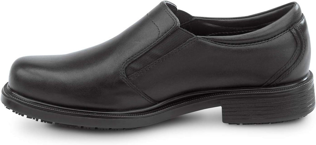 ROCKPORT WORKS Men's Ontario, Black, Twin Gore Dress Style Slip Resistant Soft Toe Work Shoe