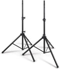 On-Stage SSP7950 All-Aluminum Speaker Stand Pack (Pair of Folding, Portable Stands, Tripod Base, Carry Bag, Height Adjustable, Nonslip Rubber Feet, 1 3/8″ and 1 1/2″ PA Mounting Poles, Black)