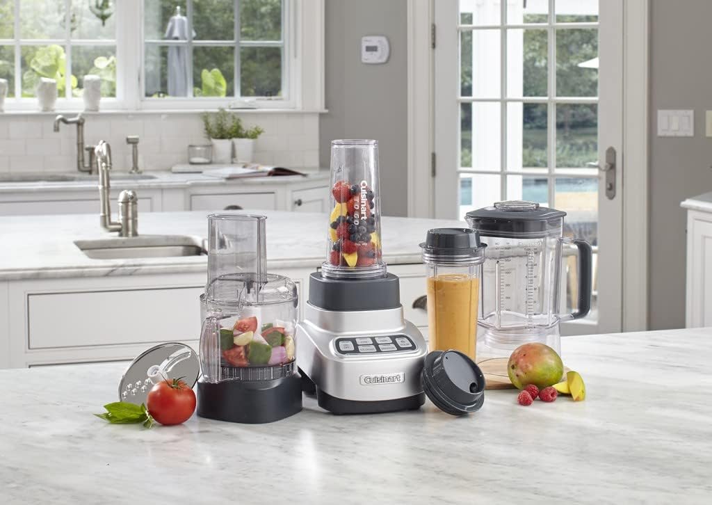 Cuisinart BFP-650P1 Velocity Ultra Trio 1-HP Blender/Food Processor with Travel Cups, Die Cast