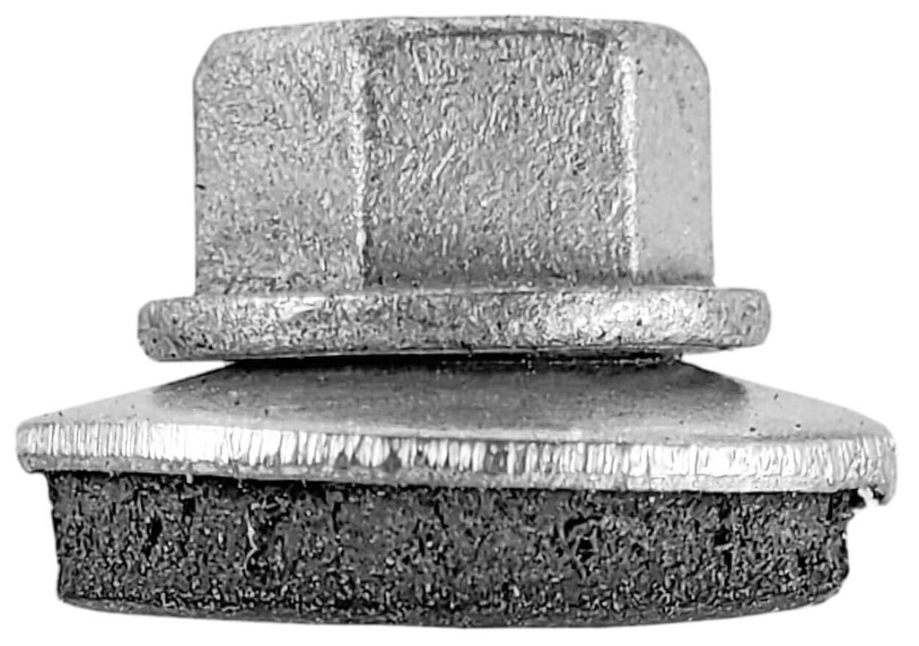 10 x 4 Black Metal Roofing Screws - Hex Washer Head- Self-Starting/Tapping - EPDM Washer. 1 x 250 Count Bag - 250 Screws