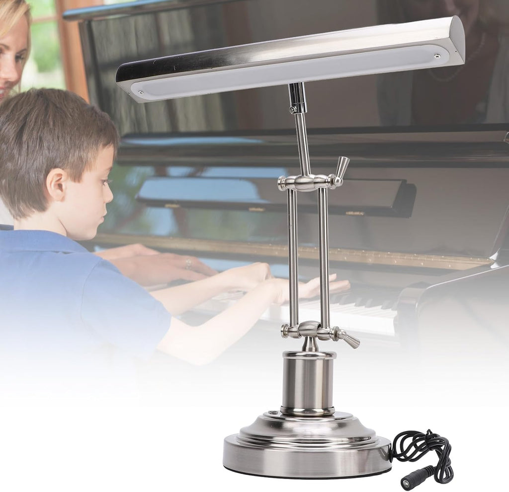 GOWENIC Music Stand Light, Clip On Piano Lights, 12W LED Touch Dimming Piano Light Lamp for Upright Piano, Home, Office, 3 Color Modes, No Flicker Eye Safety (US Plug)