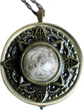 Dandelion Wish Music Box Locket in Bronze