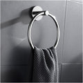 LSLYTQ Bathroom Hand Towel Holder, Wall Mounted Bath Towel Ring, Chrome Plated Towel Ring Bathroom Accessories
