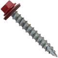 #14 Metal Roofing Screws: (750) Screws x 1-1/2' Crimson RED Hex Head Sheet Metal Roof Screw. Self Starting/Tapping Metal to woodsheet Metal siding Screws. EPDM Washer. for Corrugated Roofing