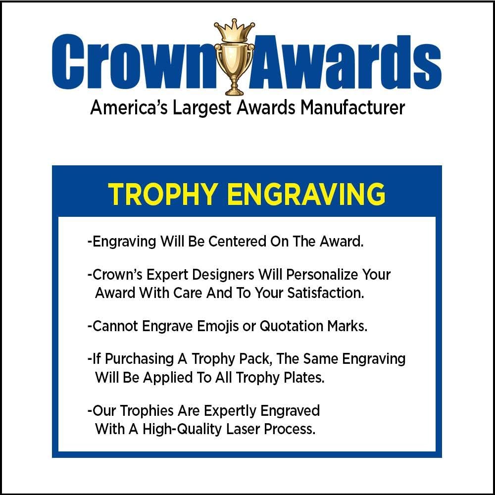 Crown Awards Treble Clef Trophy, 11' Gold Cup Music Piano Trophies with Engraving Included