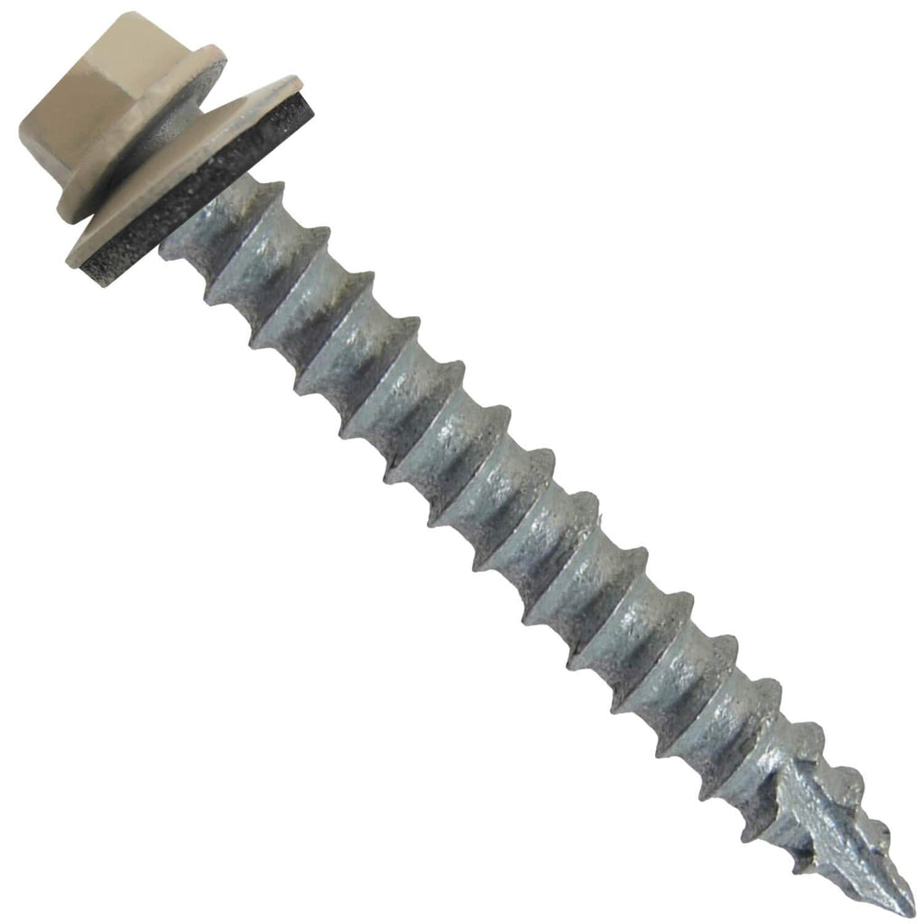 14x2 Metal Roofing Screws (Surrey Beige) (14X2 MRS CASE)