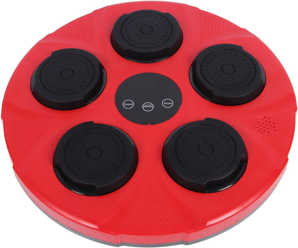 Music Boxing Machine, Anti Impact 2000mAh Electronic Punching Pad Machine Flash Effect Wall Mounted for Indoor for Kids Adults (Red)