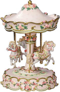 San Francisco Music Box Hearts and Roses Musical Carousel