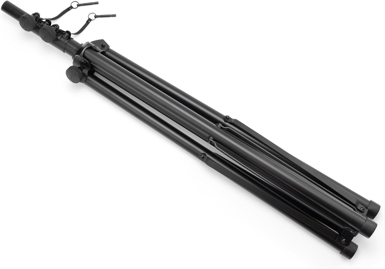 On-Stage Production-Grade LS-SS7770 10' Lighting/Speaker Stand (Folding,Portable Tripod PA Loudspeaker Pole, Adjustable Height, Overhead Tower,Nonslip Rubber Feet,Steel and Aluminum,Black)