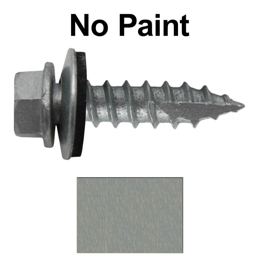 #14 Metal Roofing Screws: (1000) Screws x 1' Galvanized Hex Head Sheet Metal Roof Screw. Self Starting Metal to Wood Sheet Metal Screws with EPDM Washer. for Corrugated Roofing