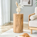Round Side Table, End Table Living Room Table, Sofa Couch Bedside Table, Nightstand for Small Spaces, No Assembly Required - Ready to Use