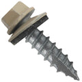 #14 Metal Roofing Screws: (1000) Screws x 1' Surrey Beige Hex Head Sheet Metal Roof Screw. Self Starting/Tapping Metal to woodsheet Metal Screws with EPDM Washer. for Corrugated Roofing