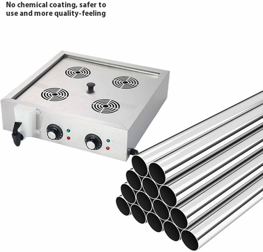 Automatic Temperature Control Electric Bun Steamer, 2/4/6 Hole Commercial Stainless Steel Restaurant Steamer Save Time and Energy Suitable for Fast Food Restaurants
