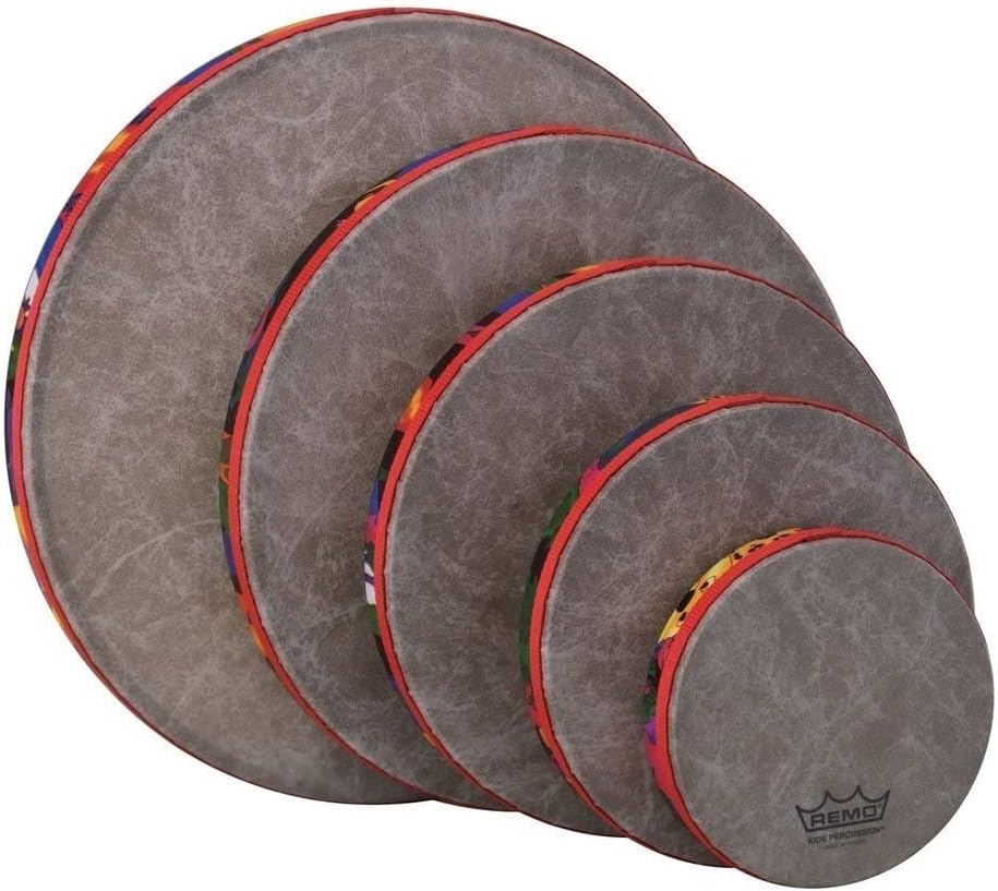 Remo Other Tambourine, Fabric Rain Forest, Frame Drum Set (REM KD050001)