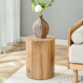 Round Side Table, End Table Living Room Table, Sofa Couch Bedside Table, Nightstand for Small Spaces, No Assembly Required - Ready to Use