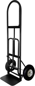 Olympia Tools 800 Lb Sack Hand Truck with Folding Nose, D Handle and 10' Pneumatic Wheels for Home and Office Use