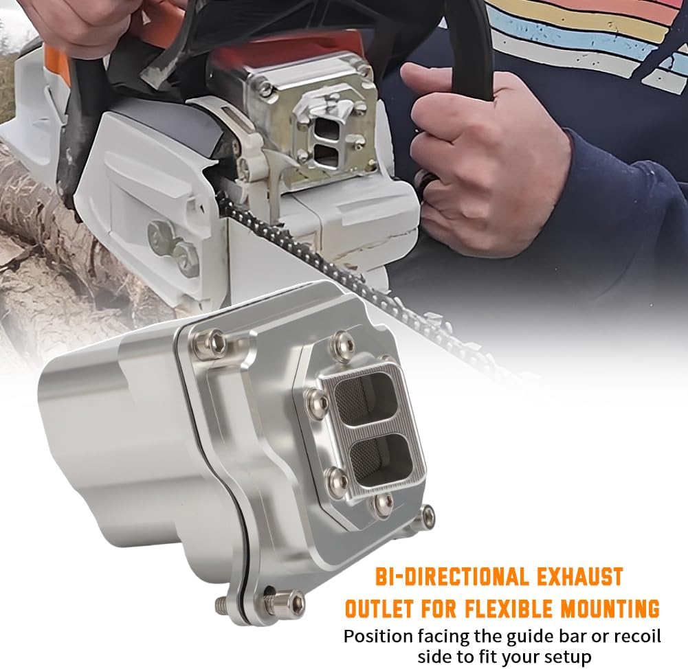 Chainsaw Muffler Kit Lightweight for Stihl MS261 MS261C Aluminum