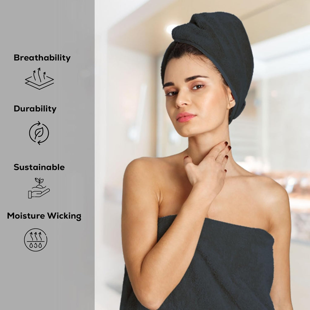 GOLD TEXTILES Premium Bath Towels Set (Pack of 24,27 x 54) 100% Ring-Spun Cotton Bathroom Towels for Hotel, Spa, Soft and Absorbent (27 x 54, Grey - 24 Pcs)