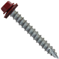 #14 Metal Roofing Screws: (500) Screws x 2' Dark RED Hex Head Sheet Metal Roof Screw. Self Starting/Tapping Metal to woodsheet Metal siding Screws with EPDM Washer. for Corrugated Roofing
