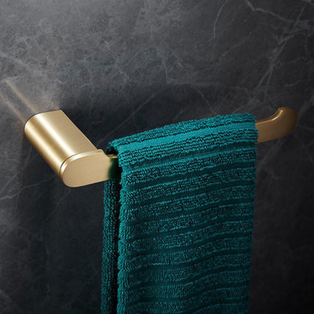 Bathroom Accessories Bathroom Shelf Towel Rack Paper Holder Toilet Brush Holder Towel Ranger Brushed Gold Brass Bath Hardware,Towel Ring A