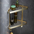 OAKITA Bathroom Accessories Bathroom Shelf Towel Rack Paper Holder Toilet Brush Holder Towel Ranger Brushed Gold Brass Bath Hardware,Bathroom Shelf B