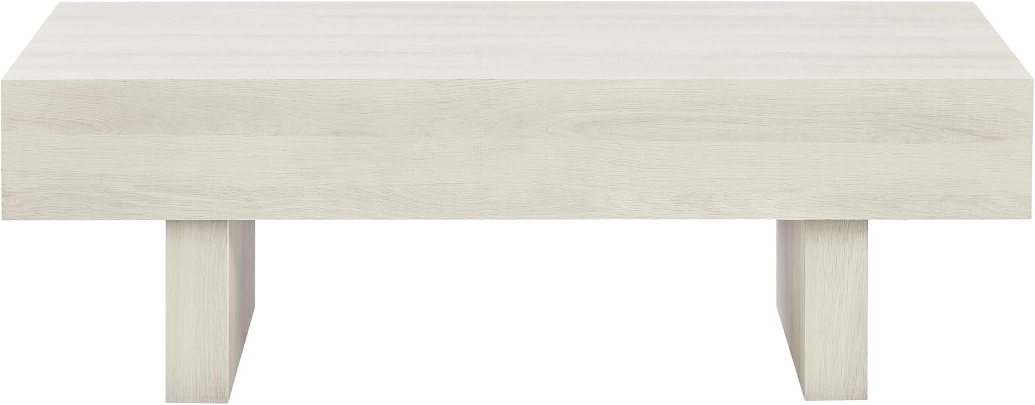 Roundhill Furniture Athens Modern Accent Coffee Table, Off-White