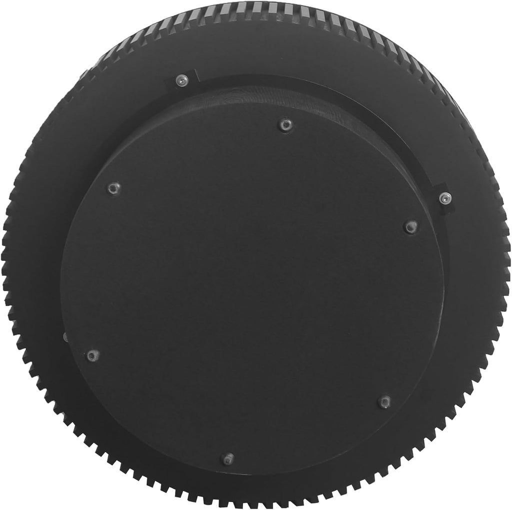Round Coffee Table with Storage, Modern Handcraft Drum Coffee Table Wood Circle Center Table for Living Room Apartment, 31.49' Black