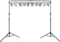 HECASA Lighting Truss Stand System,8Ft Stage Portable DJ Booth Trussing | Stand,Adjustable bracket height,Up to 150Lbs Capacity,Kit for Lighting Stage Platform,Auditoriums,Concert Halls,Clubs and