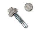 EAGLE 1 Long-Life Metal Roofing Screws: #14 x 1.25 Dome Cap Metal Building Screws (250-Count), Self-Drilling Tip, EPDM Washer, Multiple Colors/Includes 5/16' Magnetic Hex Bit Driver (Ash Gray, 250)