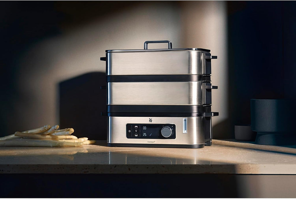 WMF 415090011 Vitalis E Steamer Steel, Black, Silver