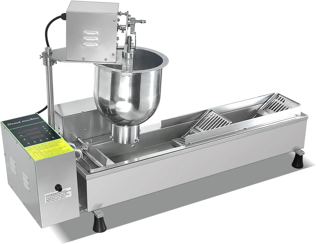 Commercial Single Rows Donut Machine/Donuts Making Machine/Doughnut Maker/Frying Donuts Maker/Mini Donut Maker,Large capacity,Combination of forming and frying