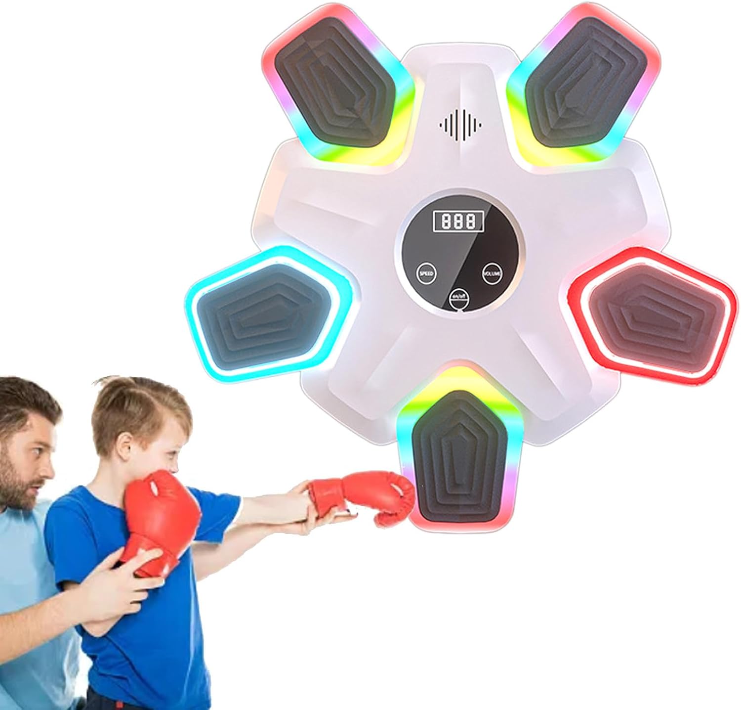 Smart Music Boxing Machine Wall Mounted Boxing Training Machine Relieve Stress Music Boxing Trainer for HOM Gym
