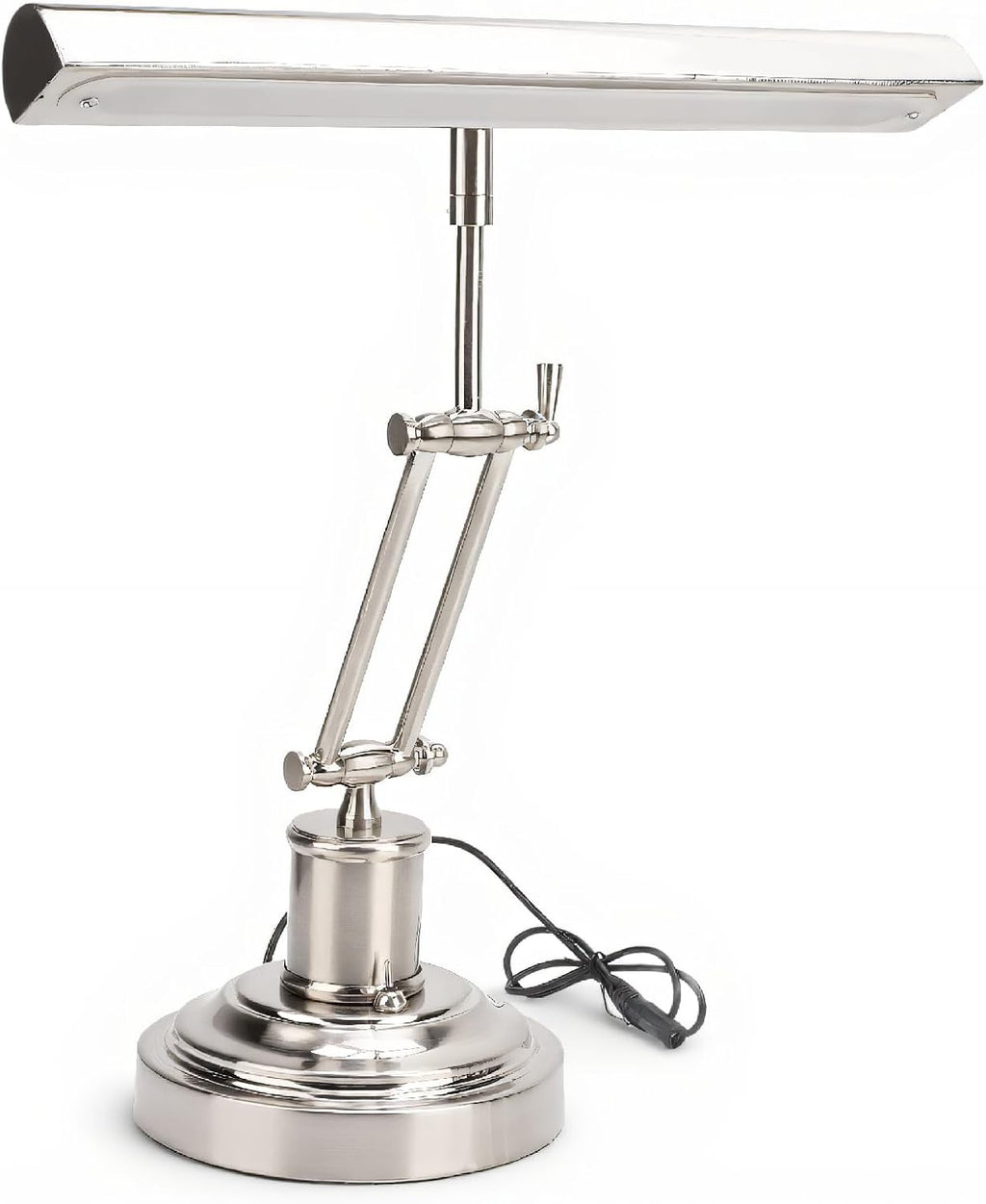 PUSOKEI Piano Light, Retro Lamp Bankers Lamp, 2700K, Touch Dimmable Music Stand Light Retro Piano Lamp for Reading Piano Bedside, Eye Guard Double Lamp Arm Design (US Plug)