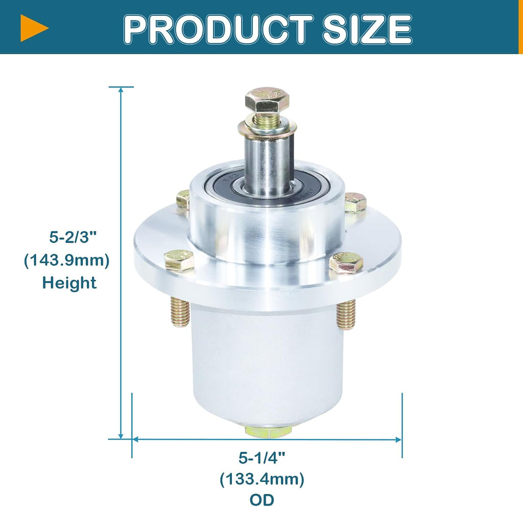 54' Deck Spindle Assembly (037-2000-00 037-2050-00) Pulley (033-4890-00) Fits Bad Boy MZ & MZ Magnum ZT Avenger Mower (3 Pack)