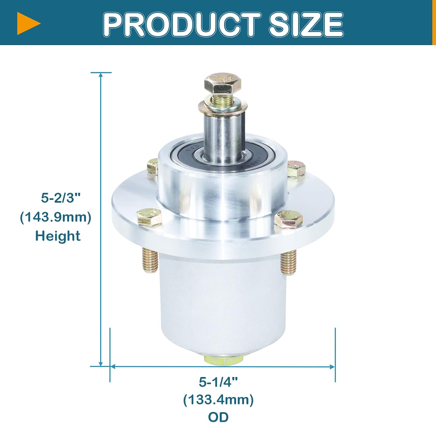 54' Deck Spindle Assembly (037-2000-00 037-2050-00) Pulley (033-4890-00) Fits Bad Boy MZ & MZ Magnum ZT Avenger Mower (3 Pack)