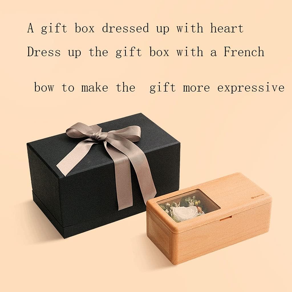Music Box Eternal Flower Musical Box Rotating Music Boxs Dancing Princess Ballet Wooden Girl Birthday Valentine's Day Gift (Size : A)