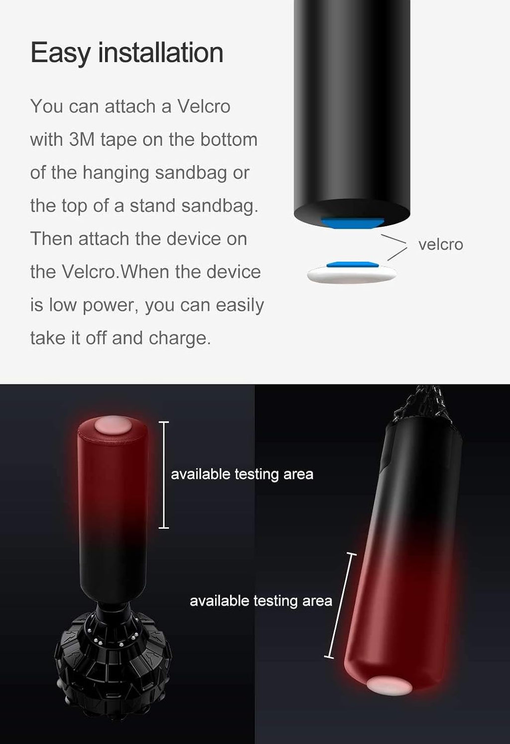 Smart Force Tracker Punching Bag Power Meter Speed Test Boxing Kick Sensor Dynamometer Training Strike striketec PIQ