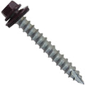 #14 Metal Roofing Screws: (500) Screws x 2' Burgundy Hex Head Sheet Metal Roof Screw. Self Starting/Tapping Metal to woodsheet Metal siding Screws with EPDM Washer. for Corrugated Roofing