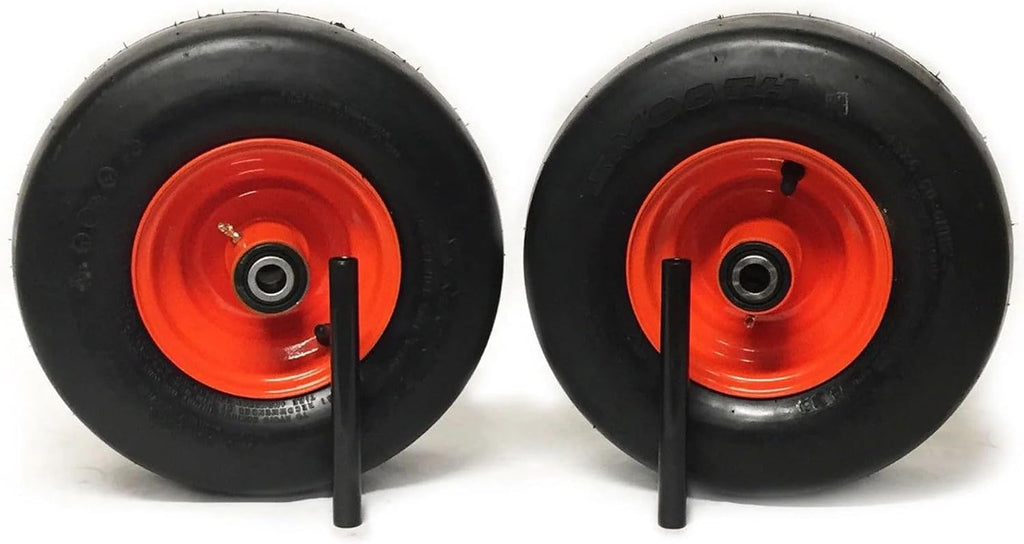(2) Pneumatic Tire Assemblies 15x6.00-6 Fits Kubota ZD321 ZD323 ZD326 K3181-18032