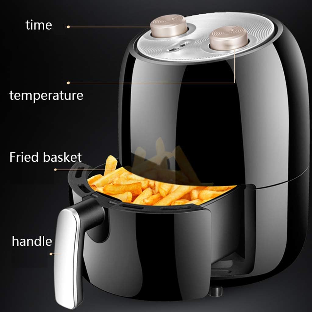 Oil-Free Air Fryer, Healthy Cooking Toaster Oven Turbo Broilers French Fries, Onion Rings, Convection Power Air Oven 2 Qt