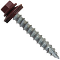 #14 Metal Roofing Screws (750) Screws x 1-1/2' Colonial RED Hex Head Sheet Metal Roof Screw. Self Starting/Tapping Metal to Wood Sheet Metal siding Screws. EPDM Washer. for Corrugated Roofing