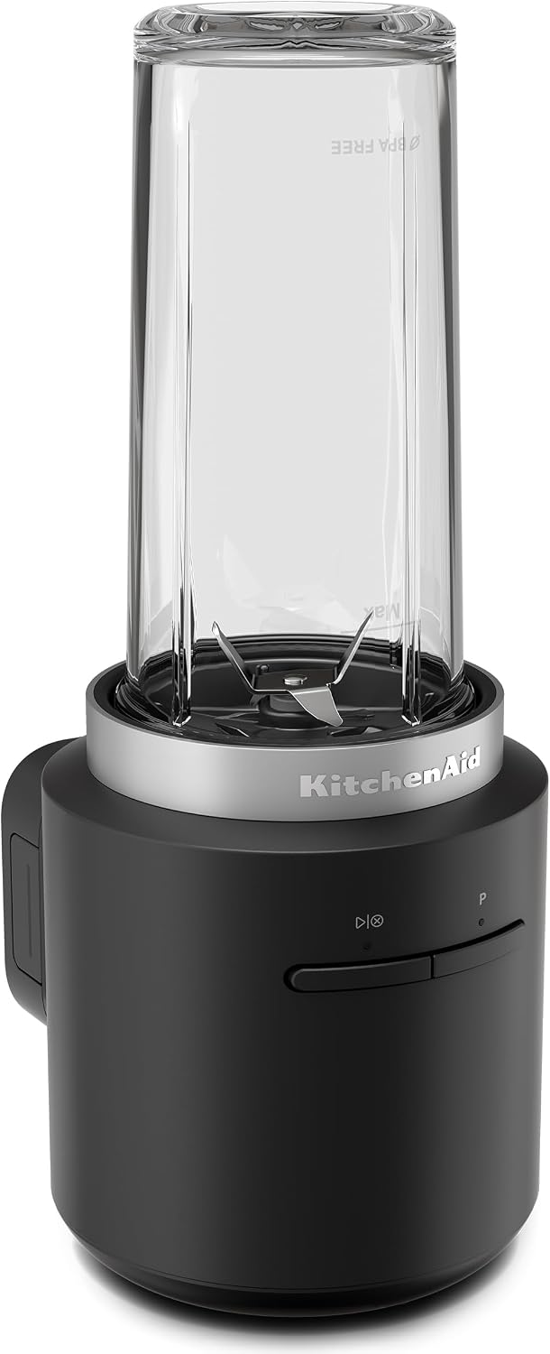 KitchenAid Go™ Cordless Personal Blender - battery included, KSBR256, Black Matte