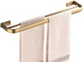 Brass Bathroom Accessories Hardware Set Toilet Paper Roll Holder Bath Towel Rail Ring Wall Mounted Robe Coat Hook(Double Towel Bar)