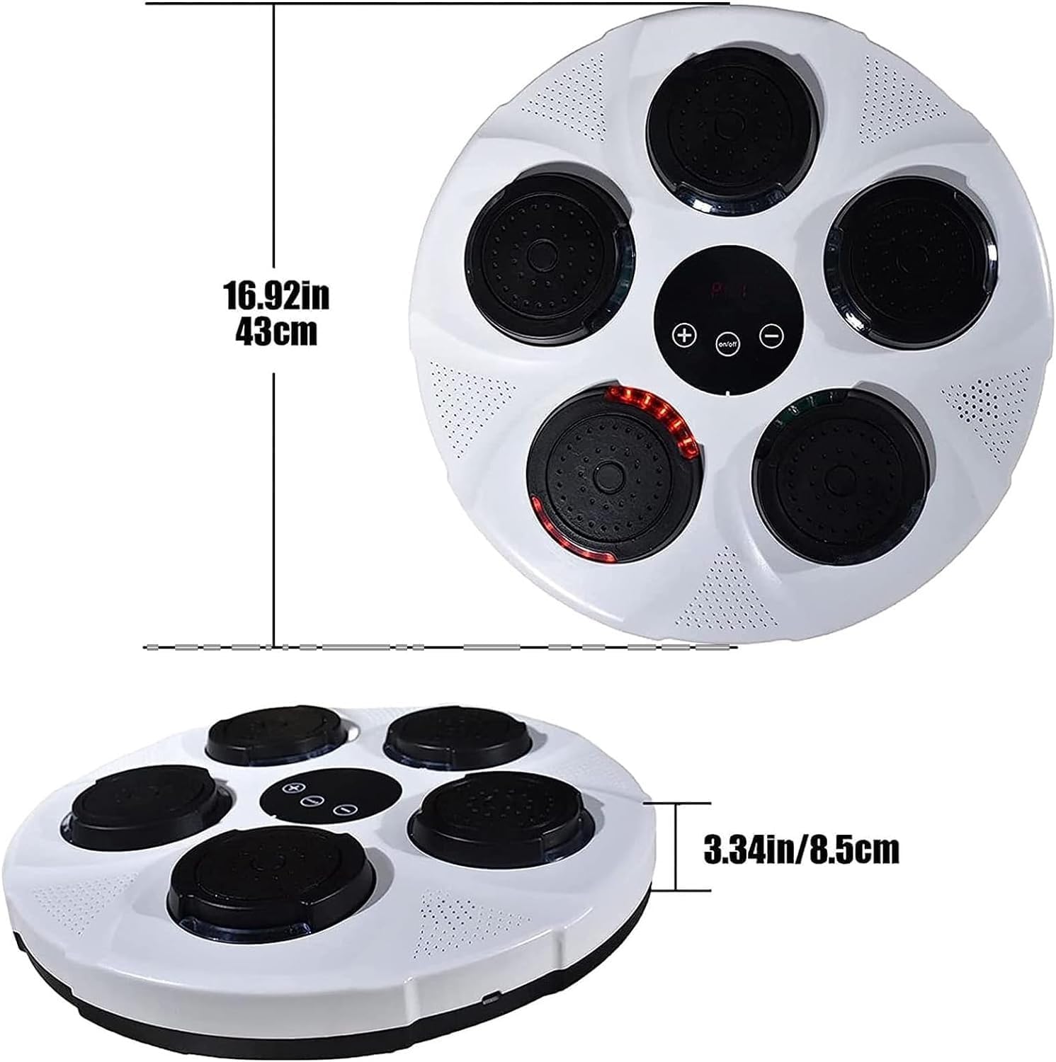 Music Punching, Home Music Boxing Machine Smart Music Boxing Machine Wall Mounted Boxing Machine, Boxing Training Punching Equipment (Black)
