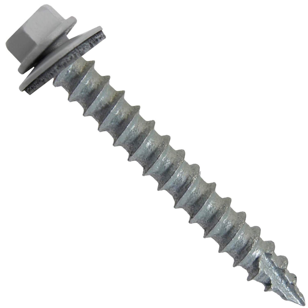 14x2 Metal Roofing Screws (Old Town Gray) (14X2 MRS CASE)