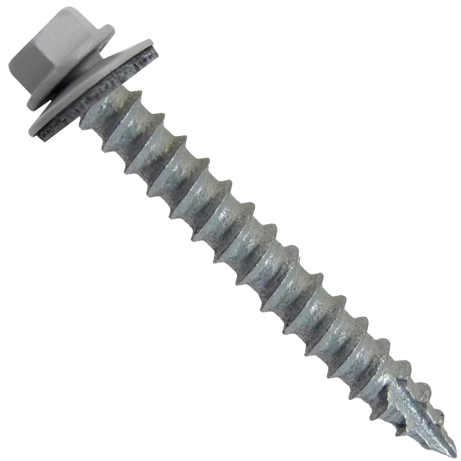 14x2 Metal Roofing Screws (Old Town Gray) (14X2 MRS CASE)